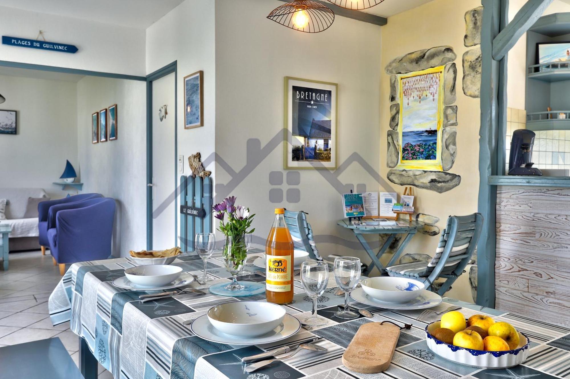 Localise - M3B - Souvenir Du Guil - Maison De Plain-Pied Avec Jardin Clos Au Guilvinec - Tout A Pied, Plages, Port, Centre, Commerces, Marche - Wif Inclus - Linge De Lit Inclus - Animaux Bienvenus Exteriör bild